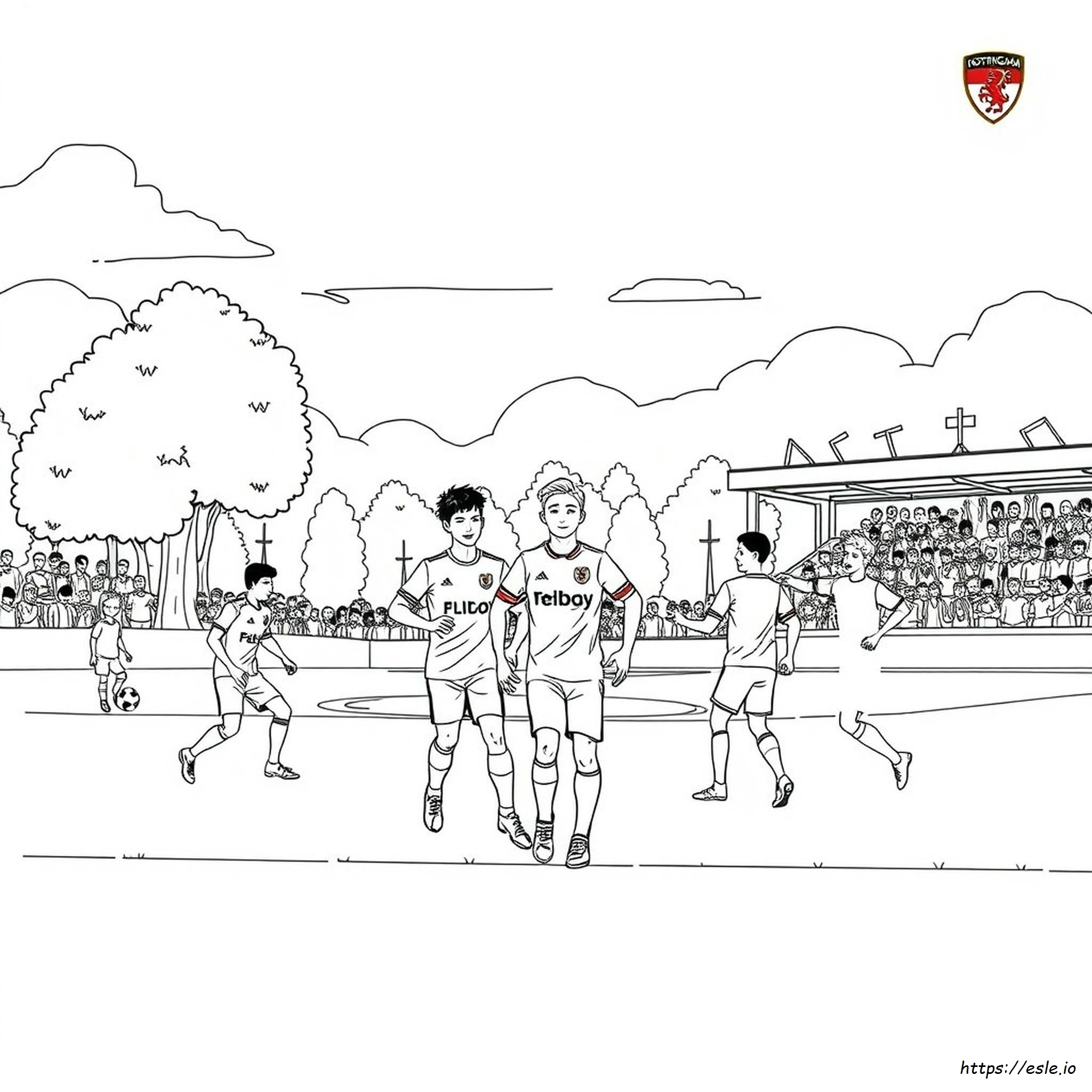 Nottingham Forest Colouring Page - Free Printable