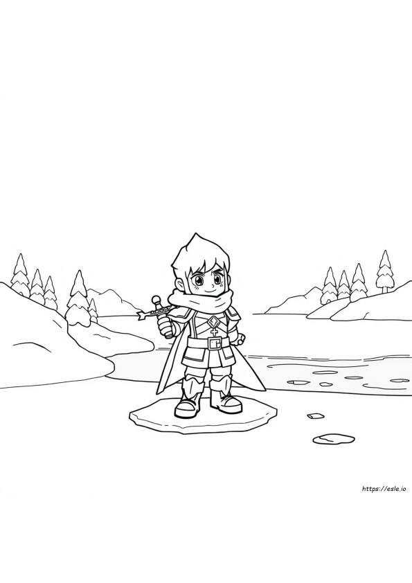 Boboiboy Frostfire Colouring