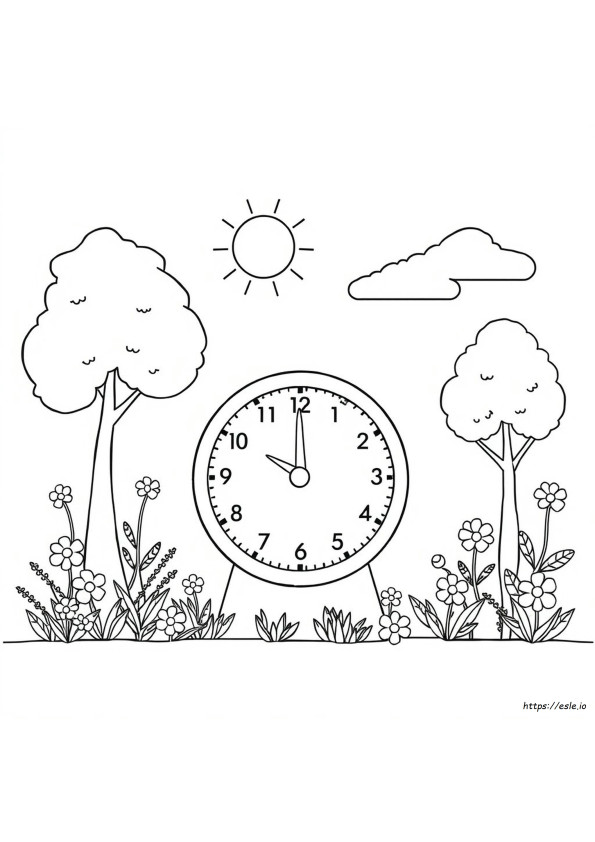 Uhr Malvorlagen