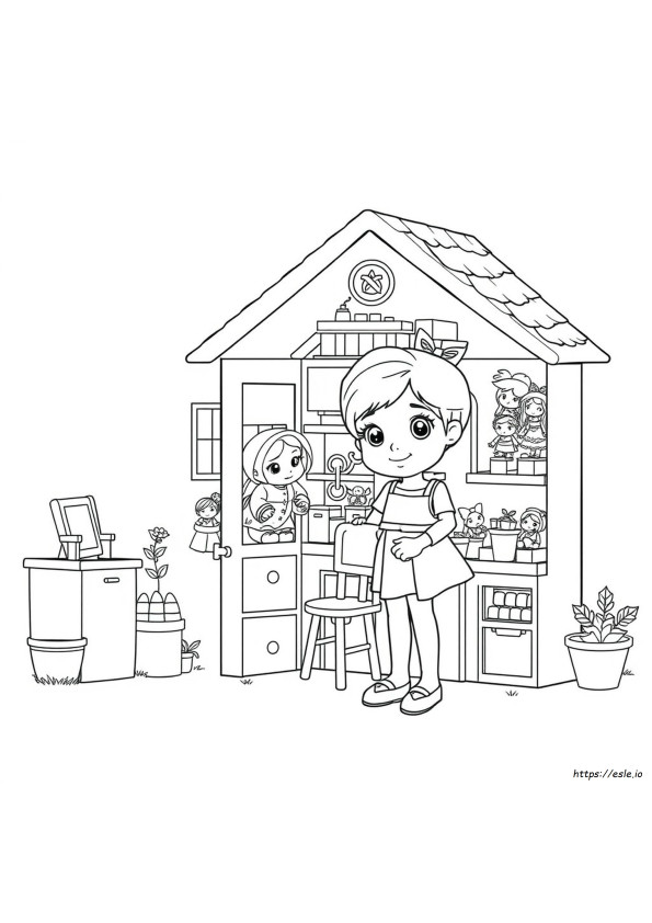 Gabbys Dollhouse Colouring In