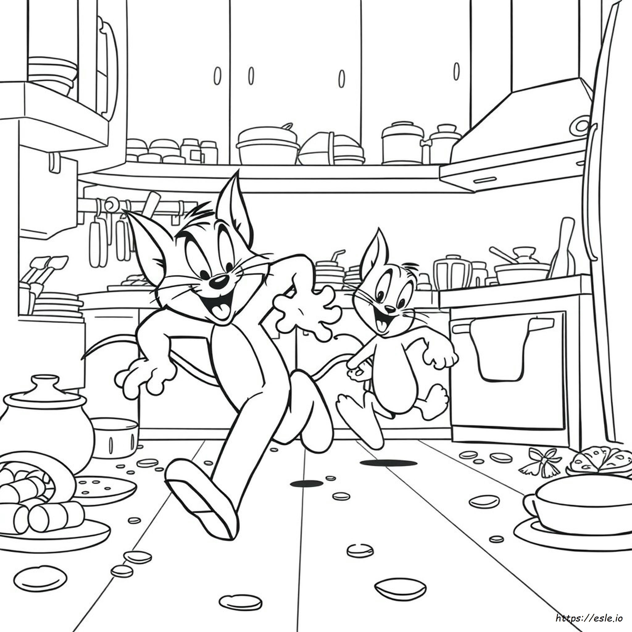 Tom And Jerry Coloring Sheet - Free Printable