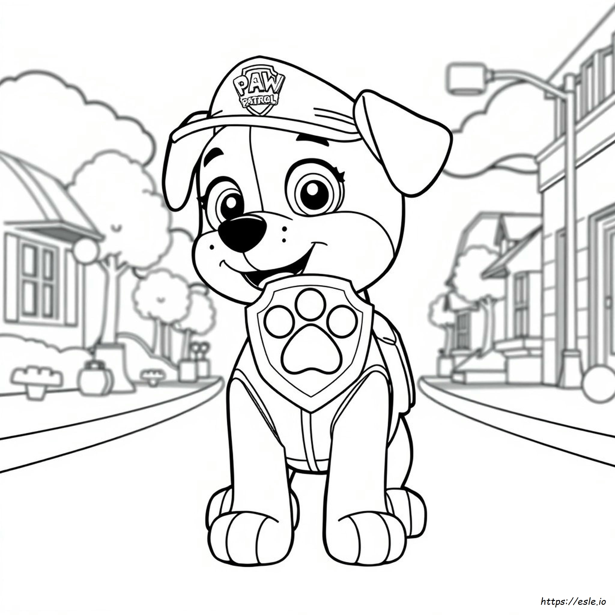 Coloriage Badge Pat' Patrouille à imprimer gratuit