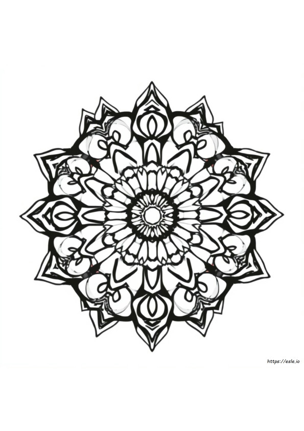Abstract Mandala Coloring Pages