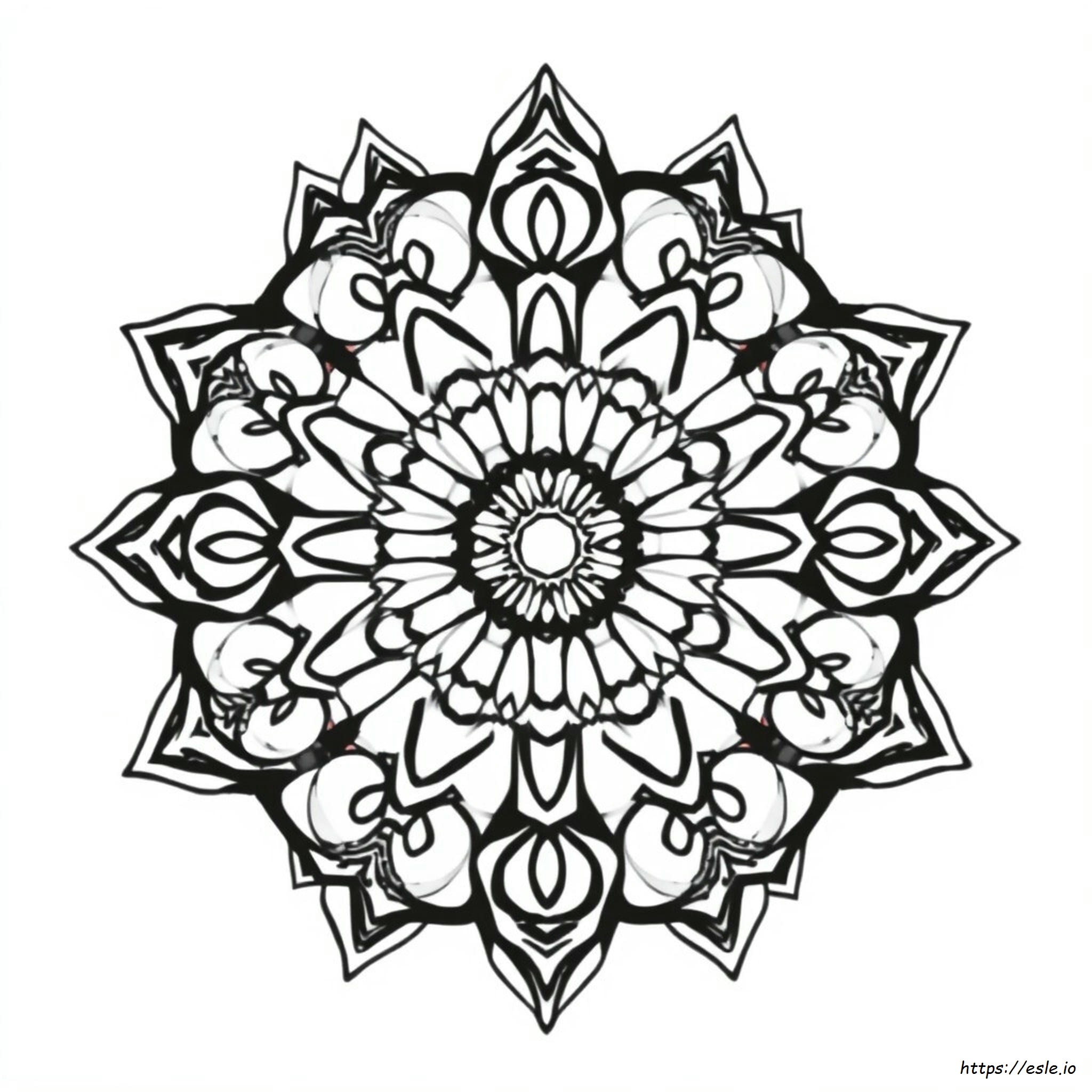 Free Printable Abstract Mandala Coloring Pages