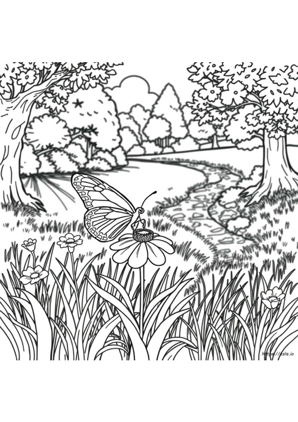 Realistic Nature Coloring Pages