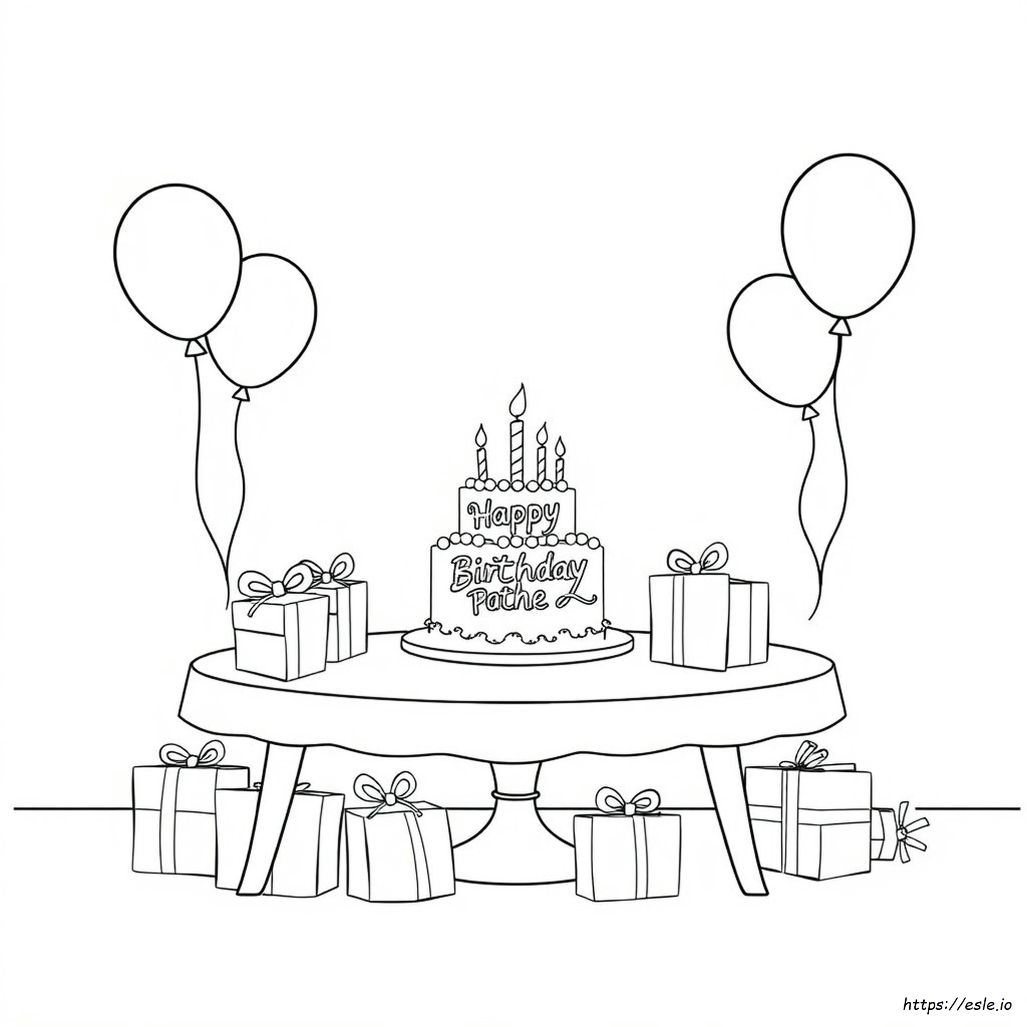 Birthday Pages To Color