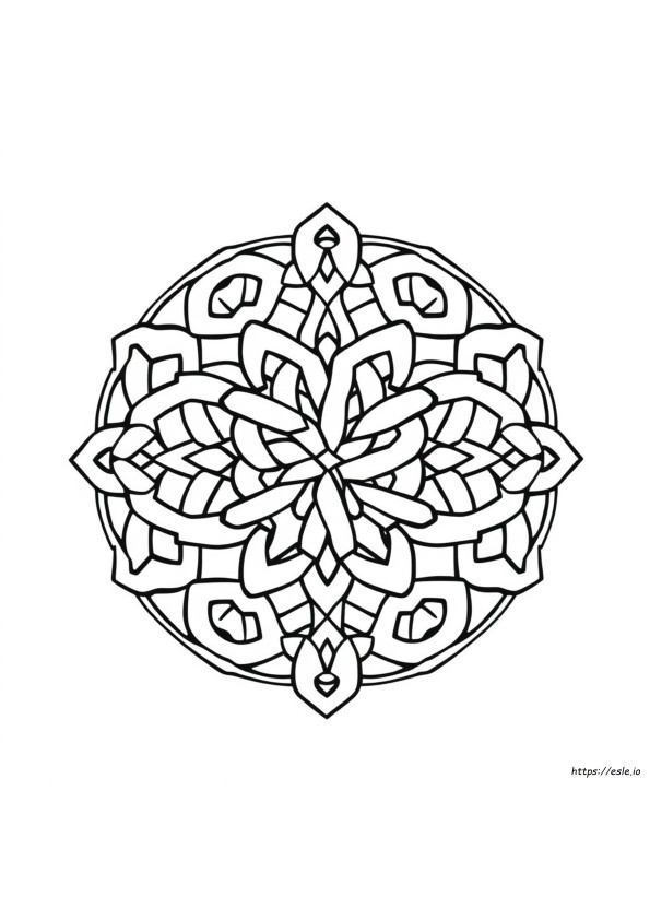 Keltische Knoop Mandala Kleurplaat