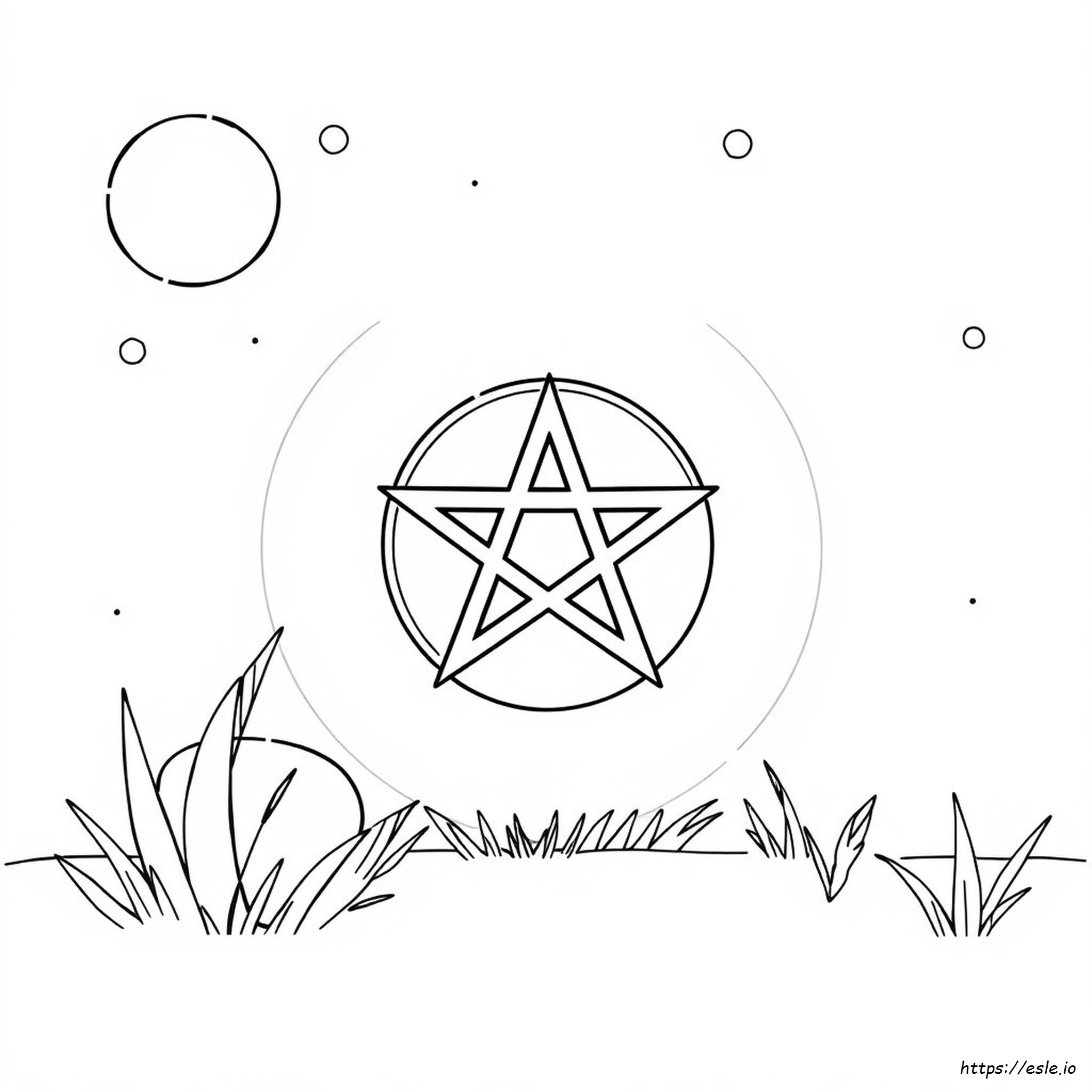 Pentagram Coloring Pages