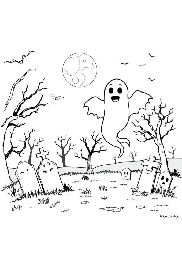 Planșă De Colorat Pentru Halloween