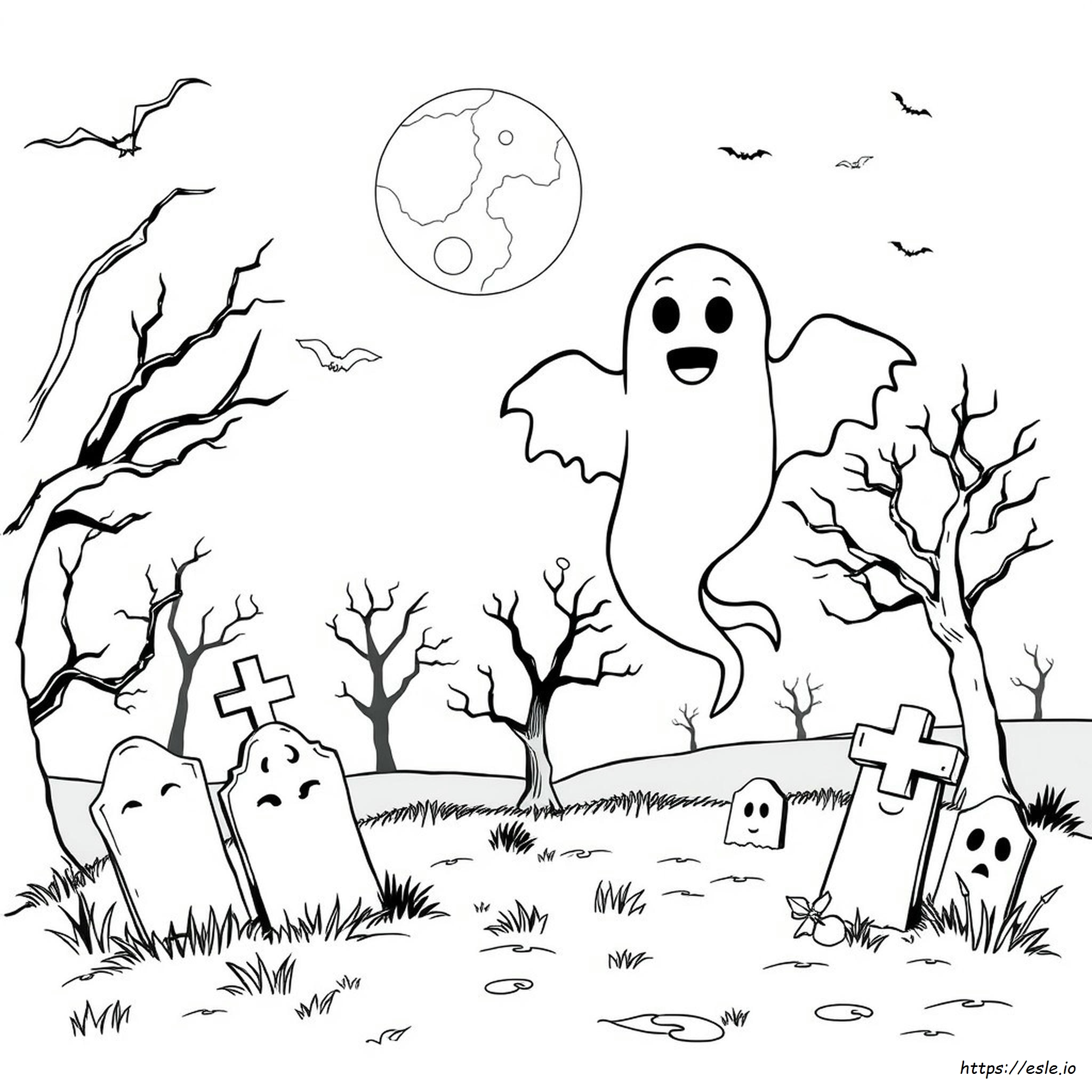 Color Page For Halloween - Free Printable Coloring Page