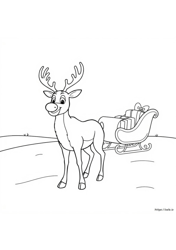 Rudolph, El Reno De Nariz Roja, Para Colorear