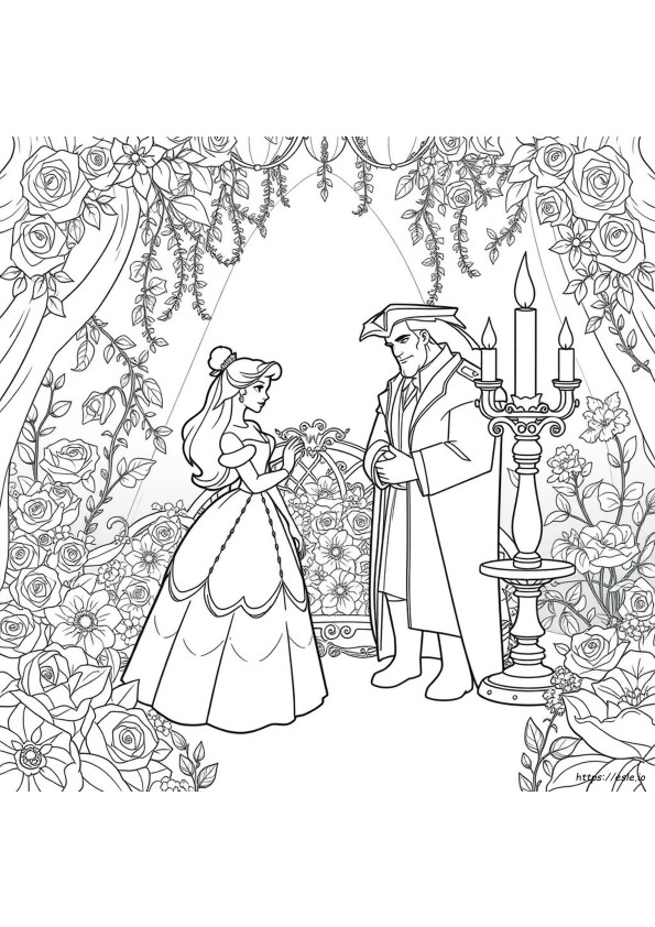 Beauty And The Beast Characters Coloring Pages