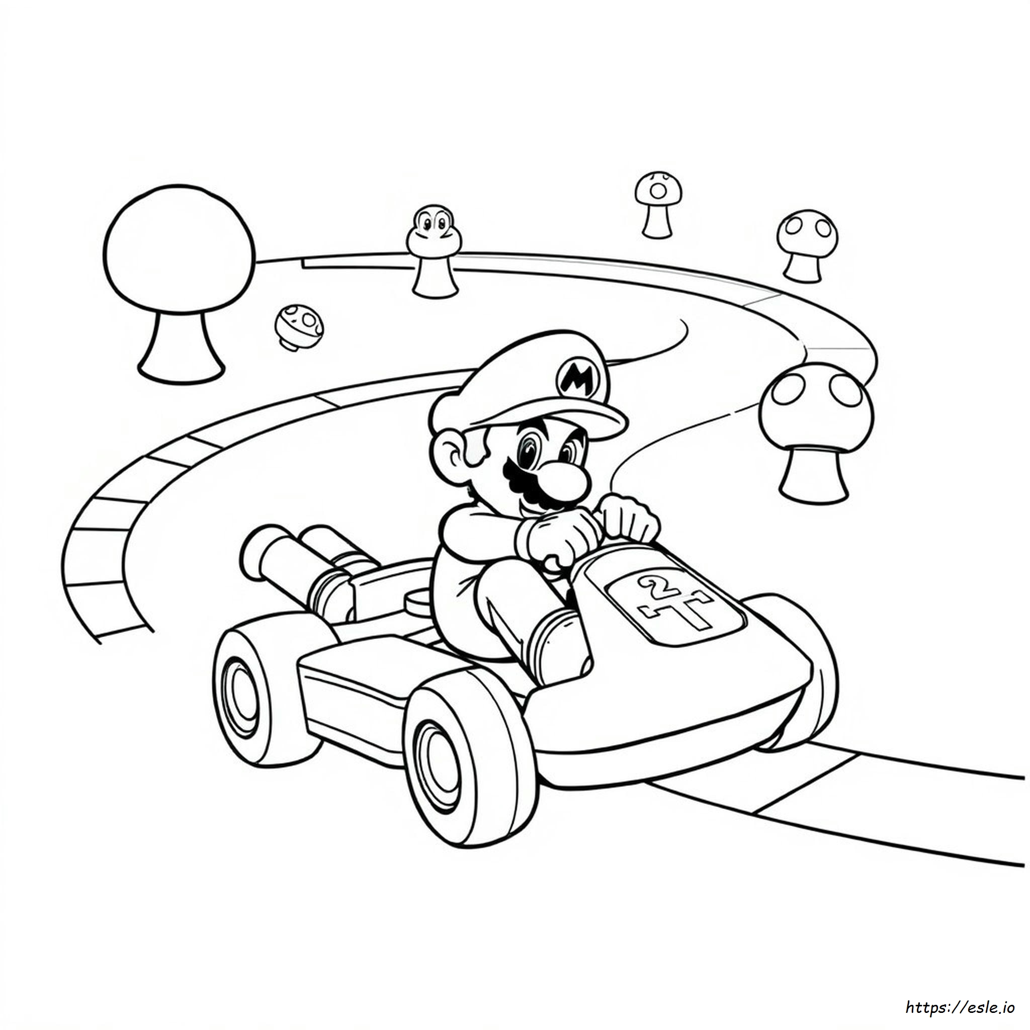 Character Mario Kart 8 Deluxe Coloring Pages