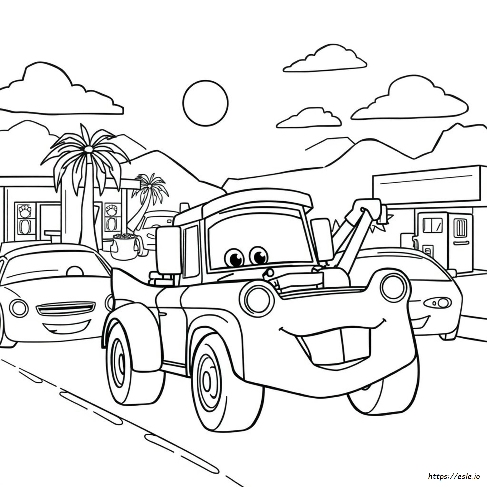 Tow Mater Printable Coloring Pages