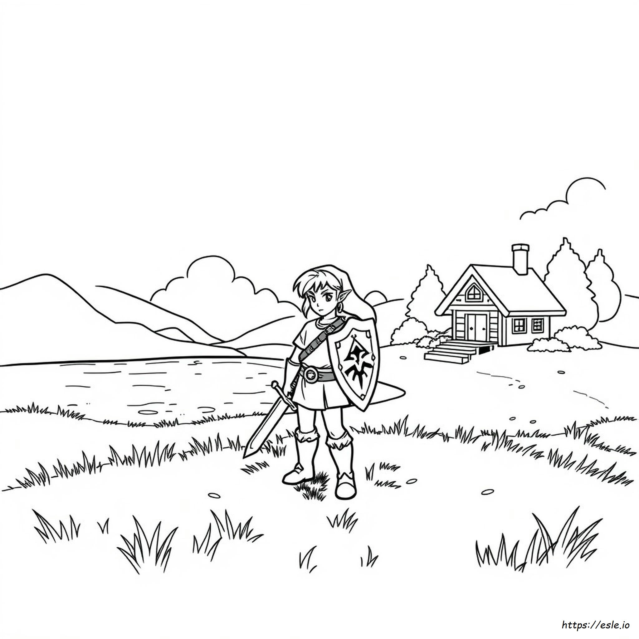 Legenda Zelda Gambar Mewarnai