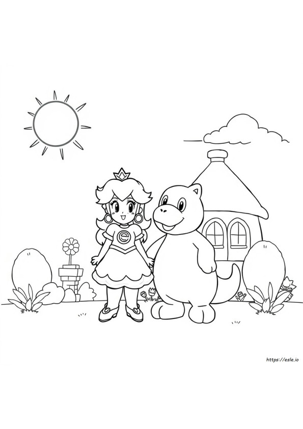 Pagini De Colorat Cu Peach Și Goma