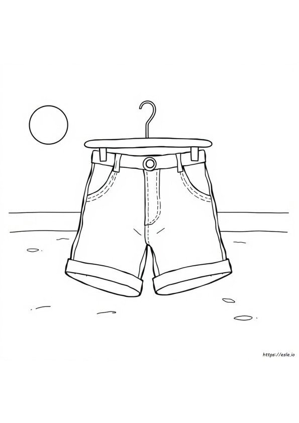 Korte Broek Kleurplaten