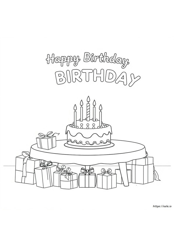 Alles Gute Zum Geburtstag Malbuch