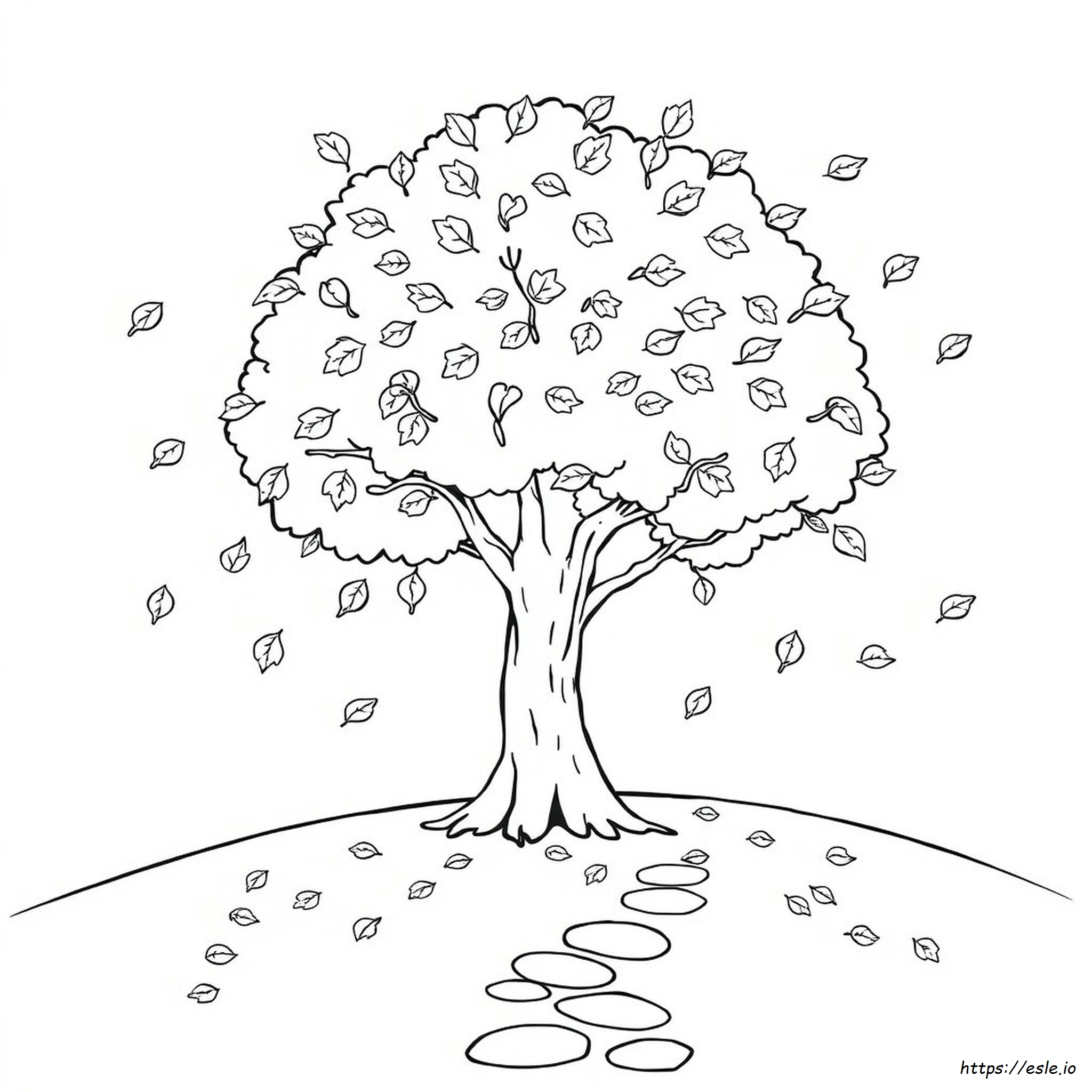 Free Printable Autumn Leaves Coloring Pages for Kids