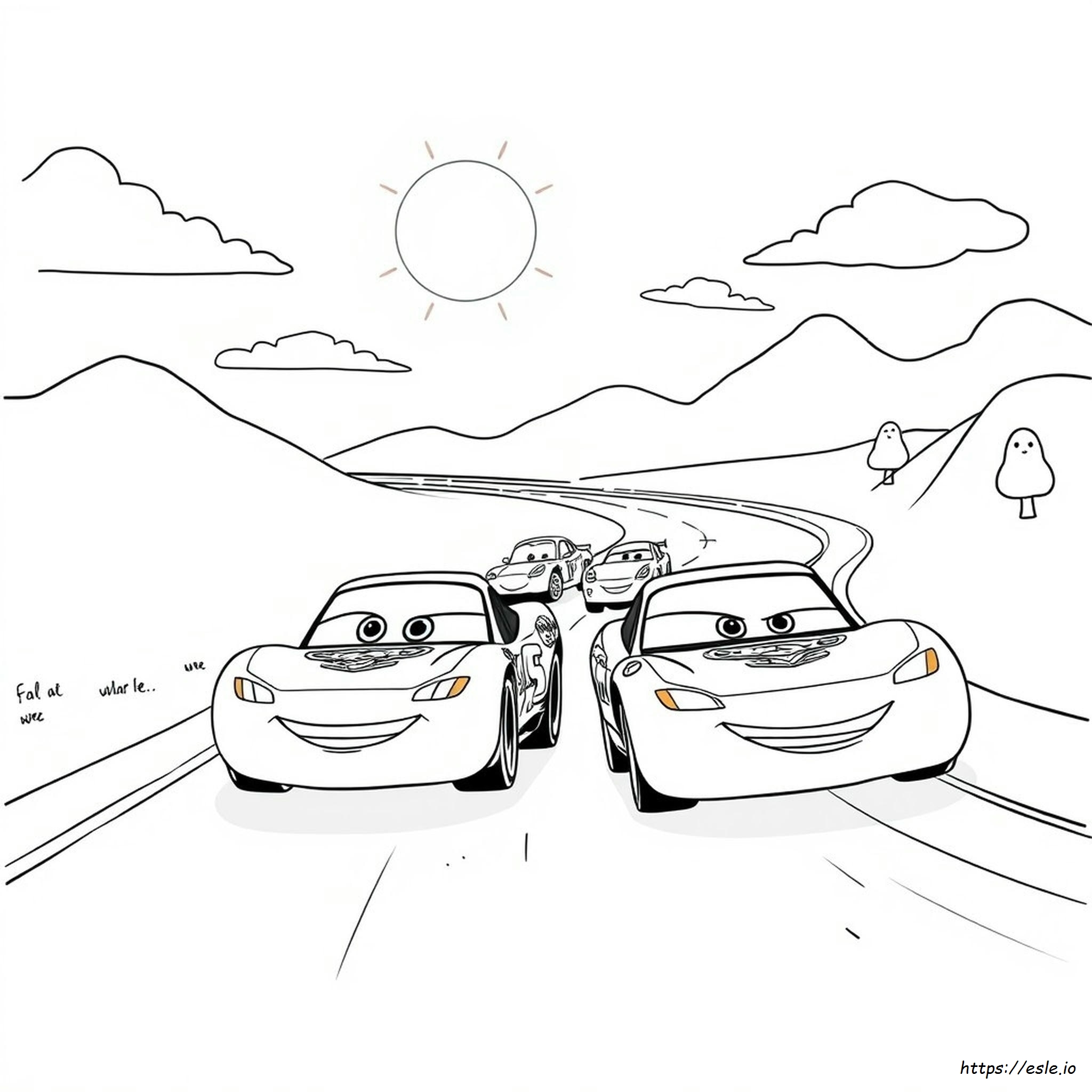 Disney Cars 1 Coloring Pages