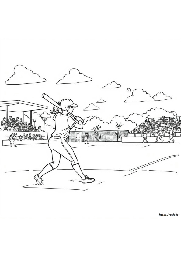 Adoro Il Softball: Disegni Da Colorare