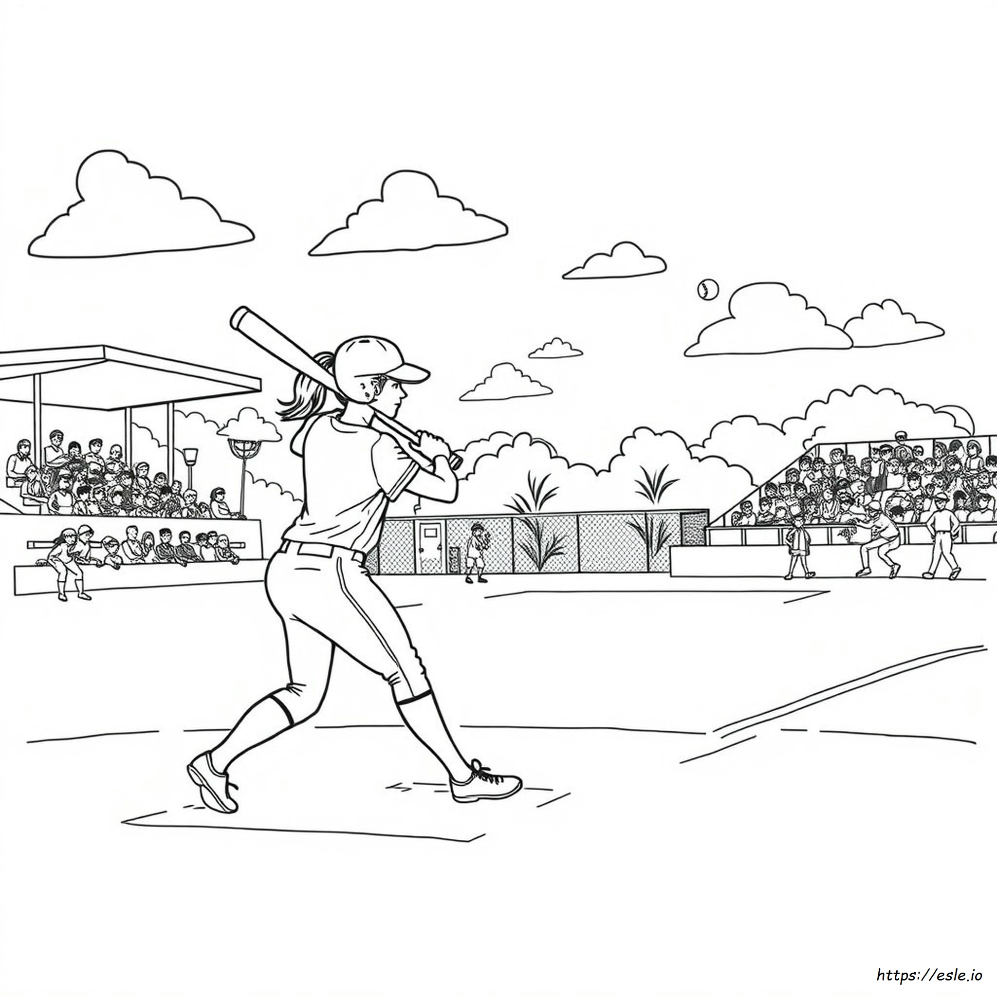 I Love Softball Coloring Pages - Free Printable