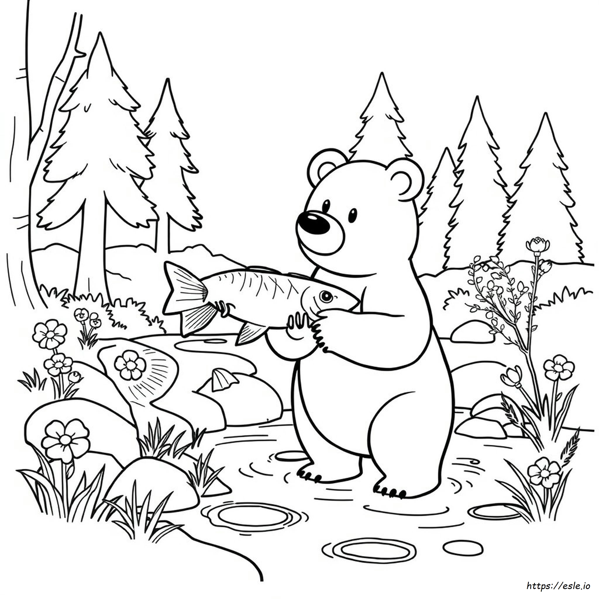 Bear Paw Coloring Page - Free Printable