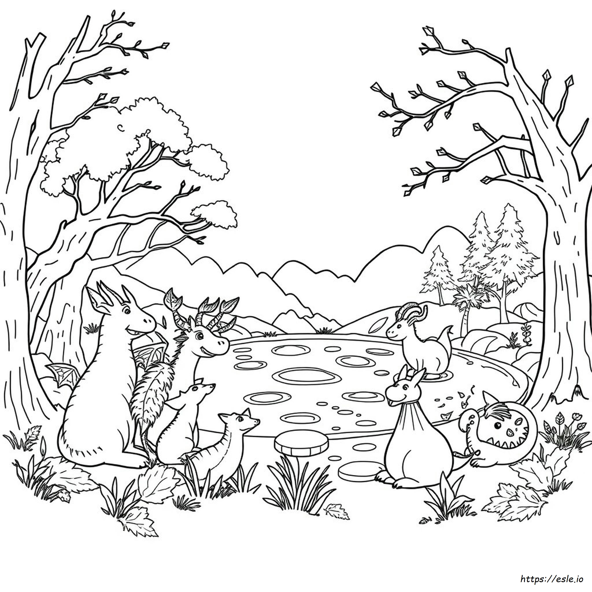 Mythomorphia Coloring Pages Finished - Fantasy Coloring Page