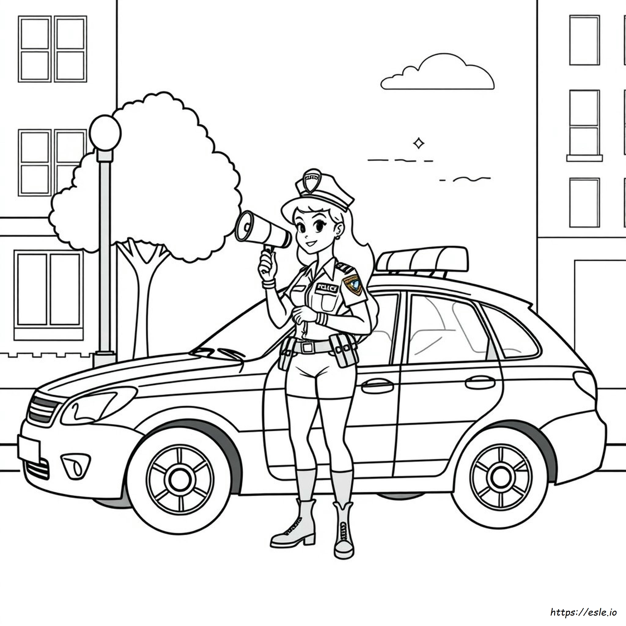 Policeman Coloring Page - Free Printable PDF