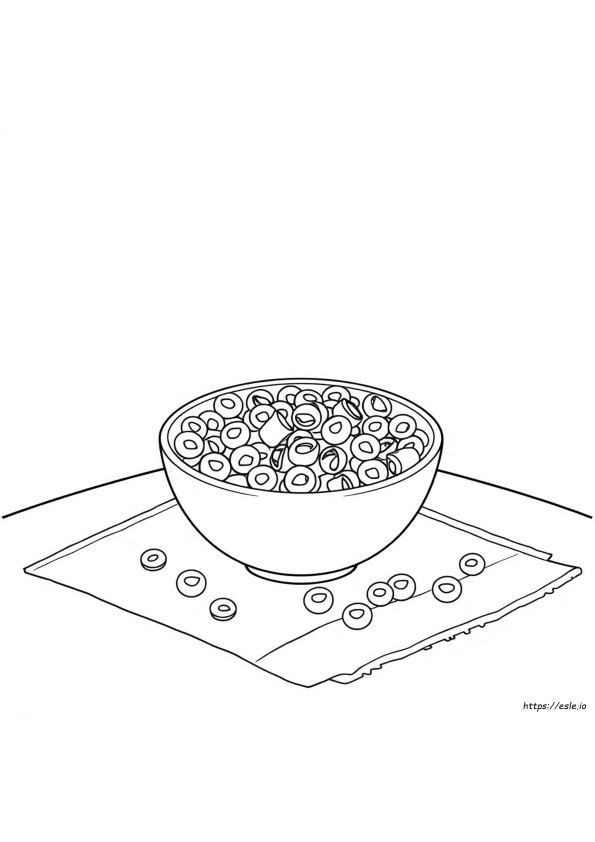 Tazón De Cereal Imprimible Para Colorear