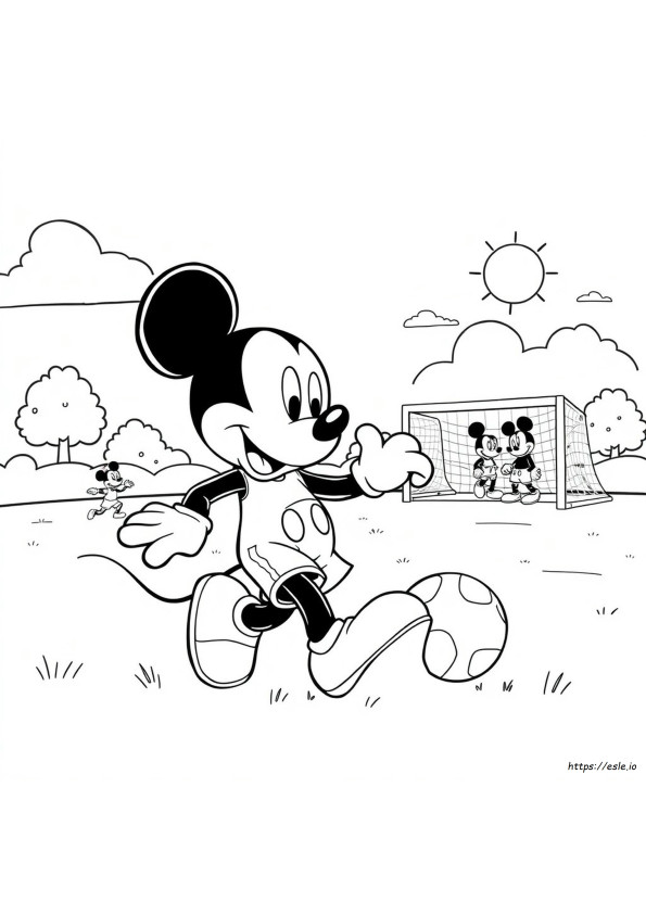 Immagini Sportive Di Topolino Da Colorare