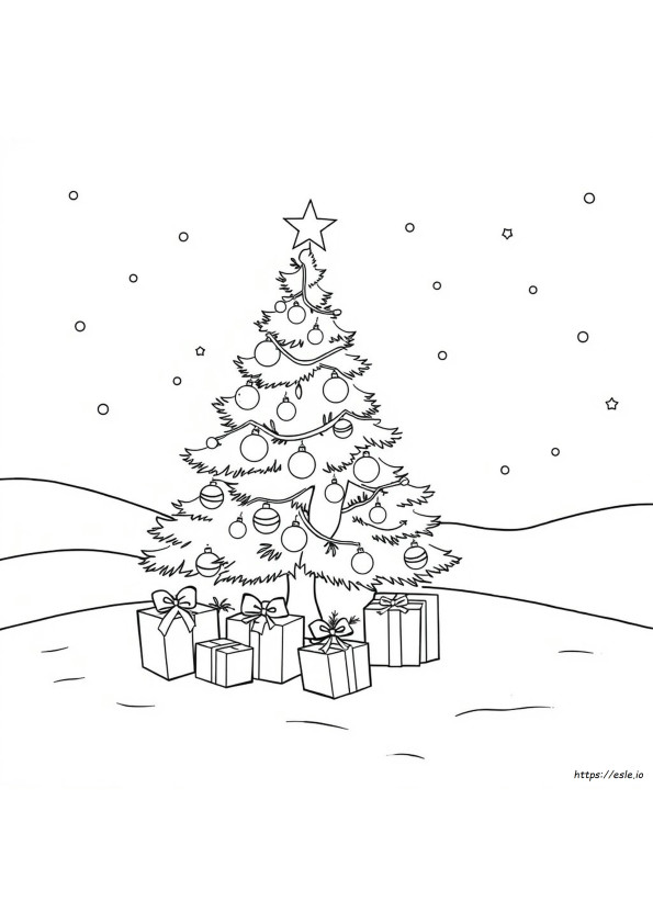 Mudah Halaman Mewarnai Natal