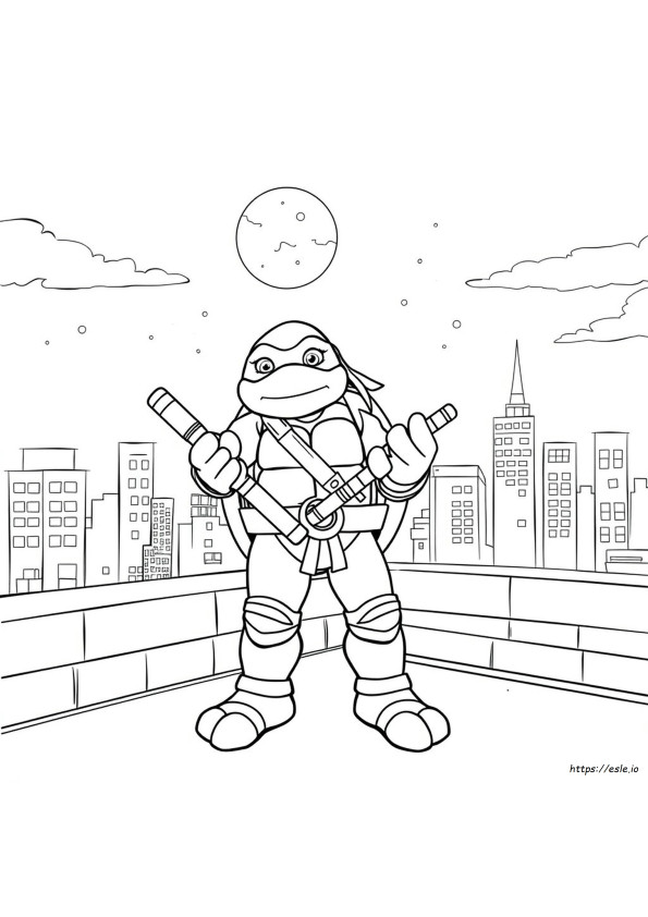 Tmnt Mikey Fanart Ausmalbilder