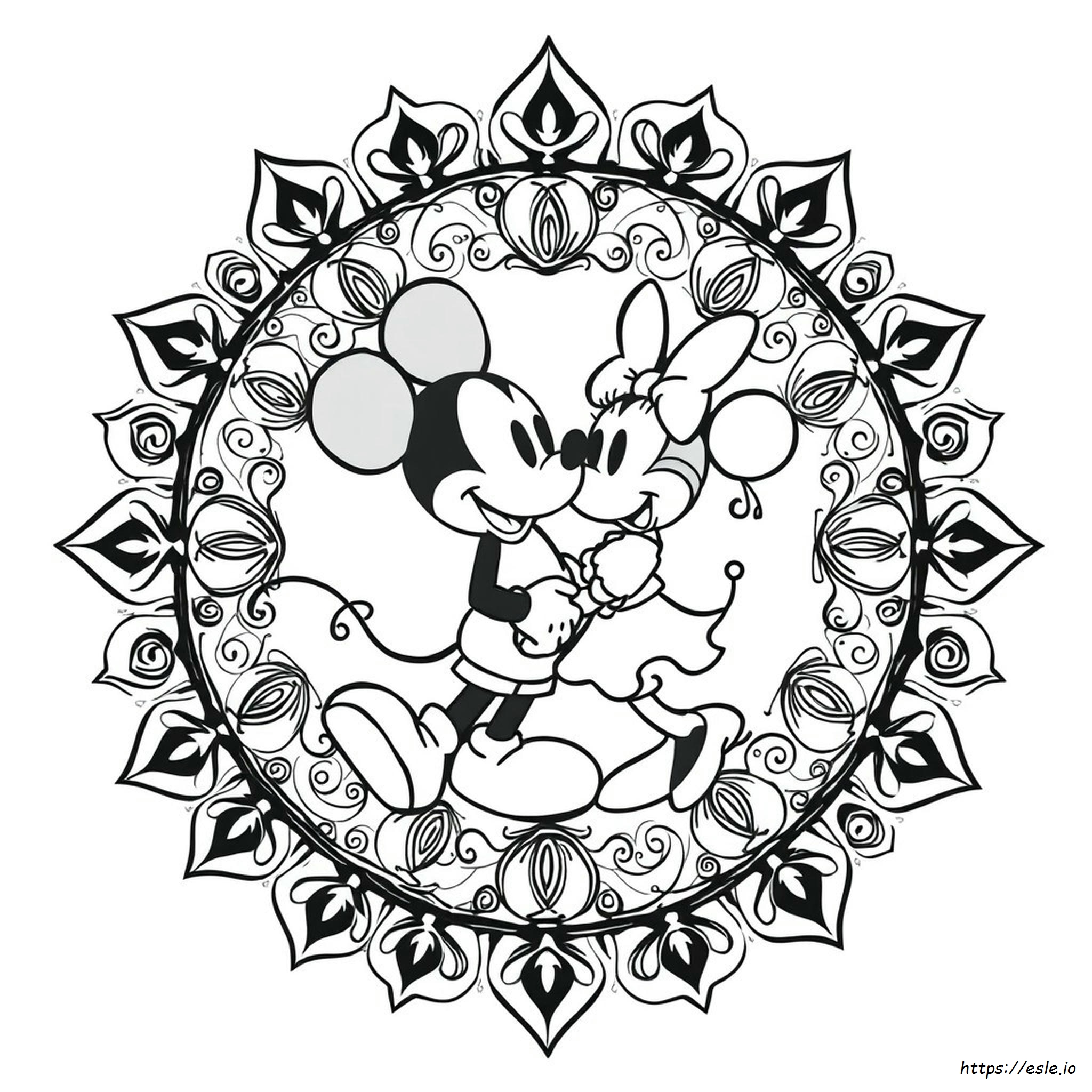 Zentangle Disney Mandala Coloring Pages
