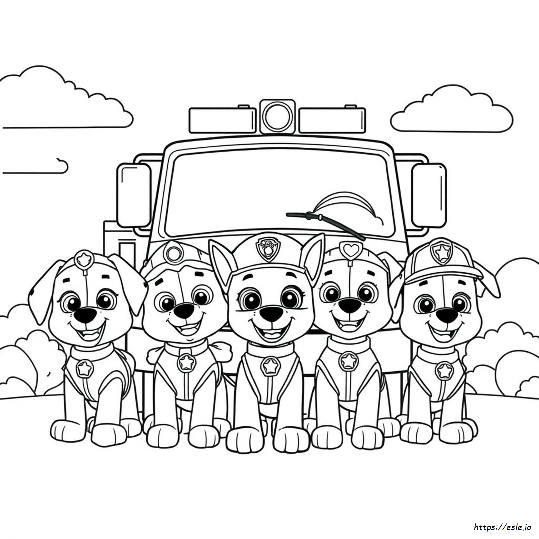 Paw Patrol Merpups Coloring Page - Free Printable PDF