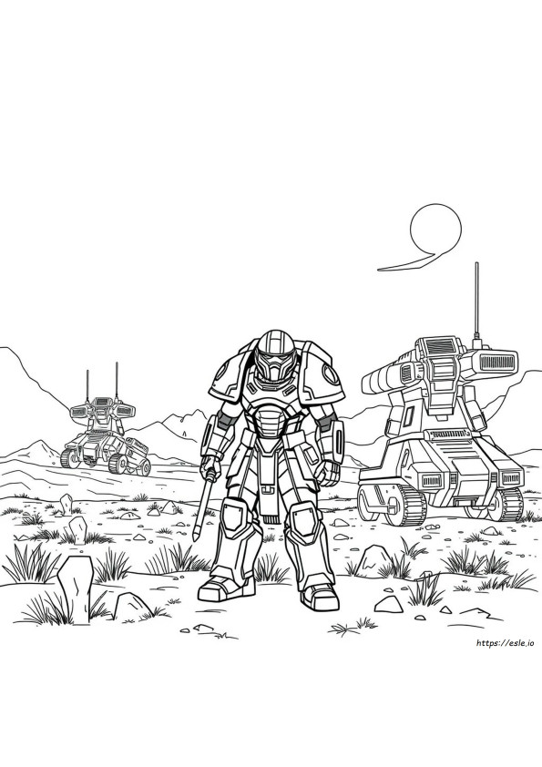 ウォーハンマー40K タウ ぬりえ