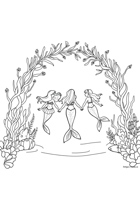 Free Coloring Pages Of Mermaids