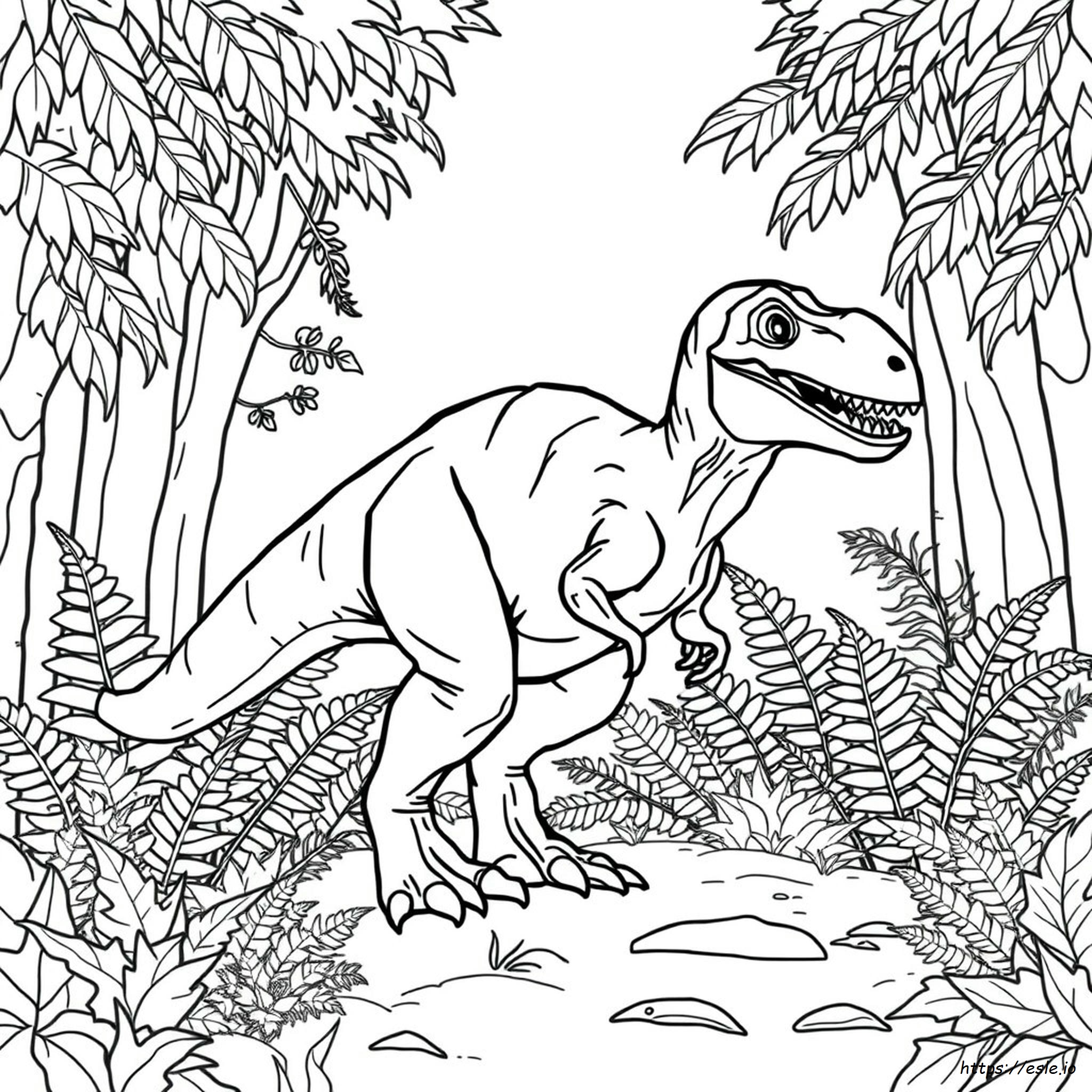 Indo Raptor Coloring Page