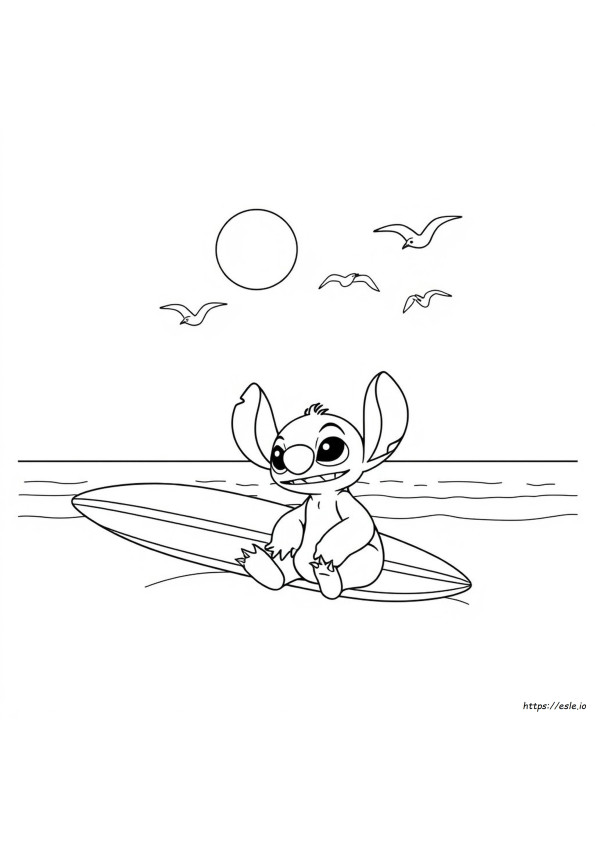 Stitch And Angel Coloring Sheets
