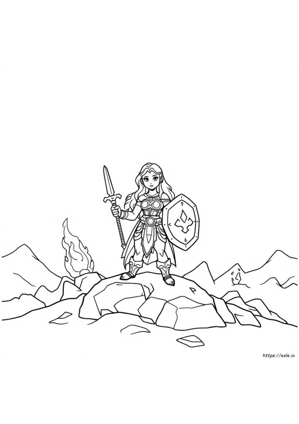 Urbosa Coloring Page