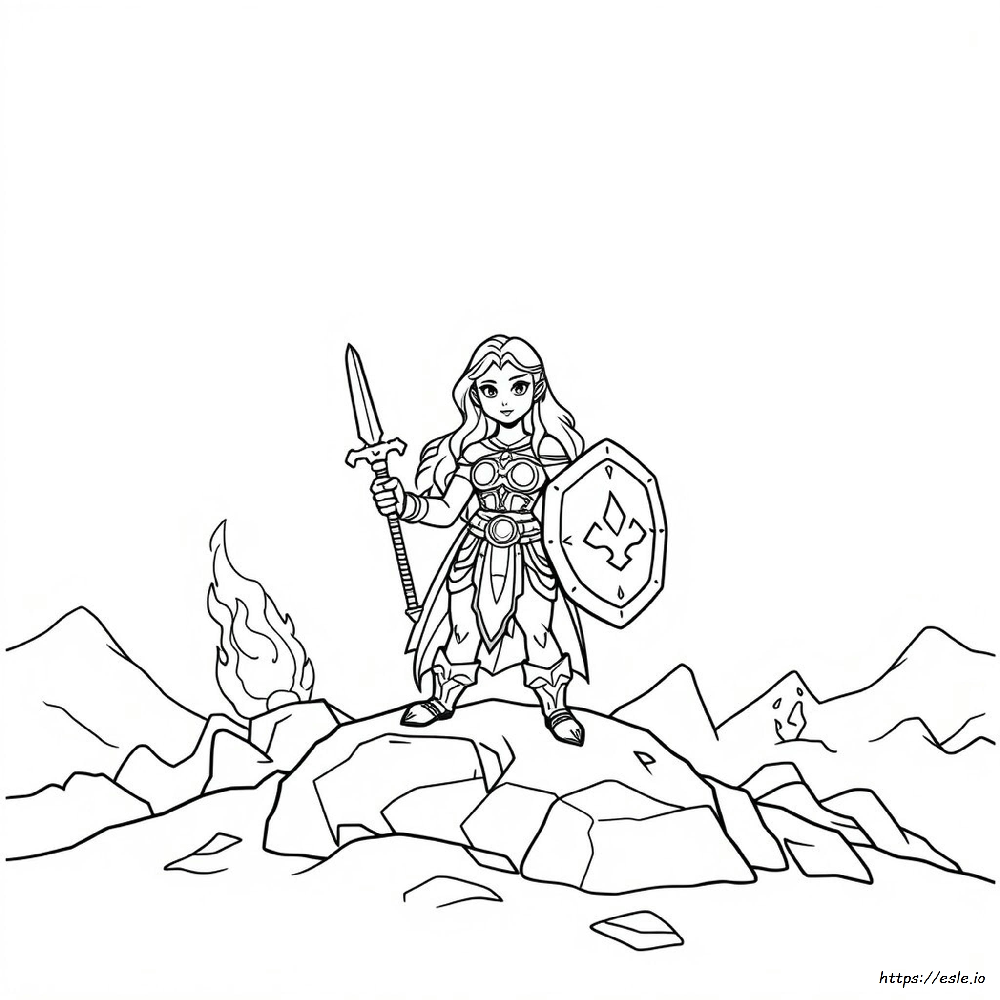 Urbosa Ausmalbild zum Ausdrucken - Malvorlage für Kinder