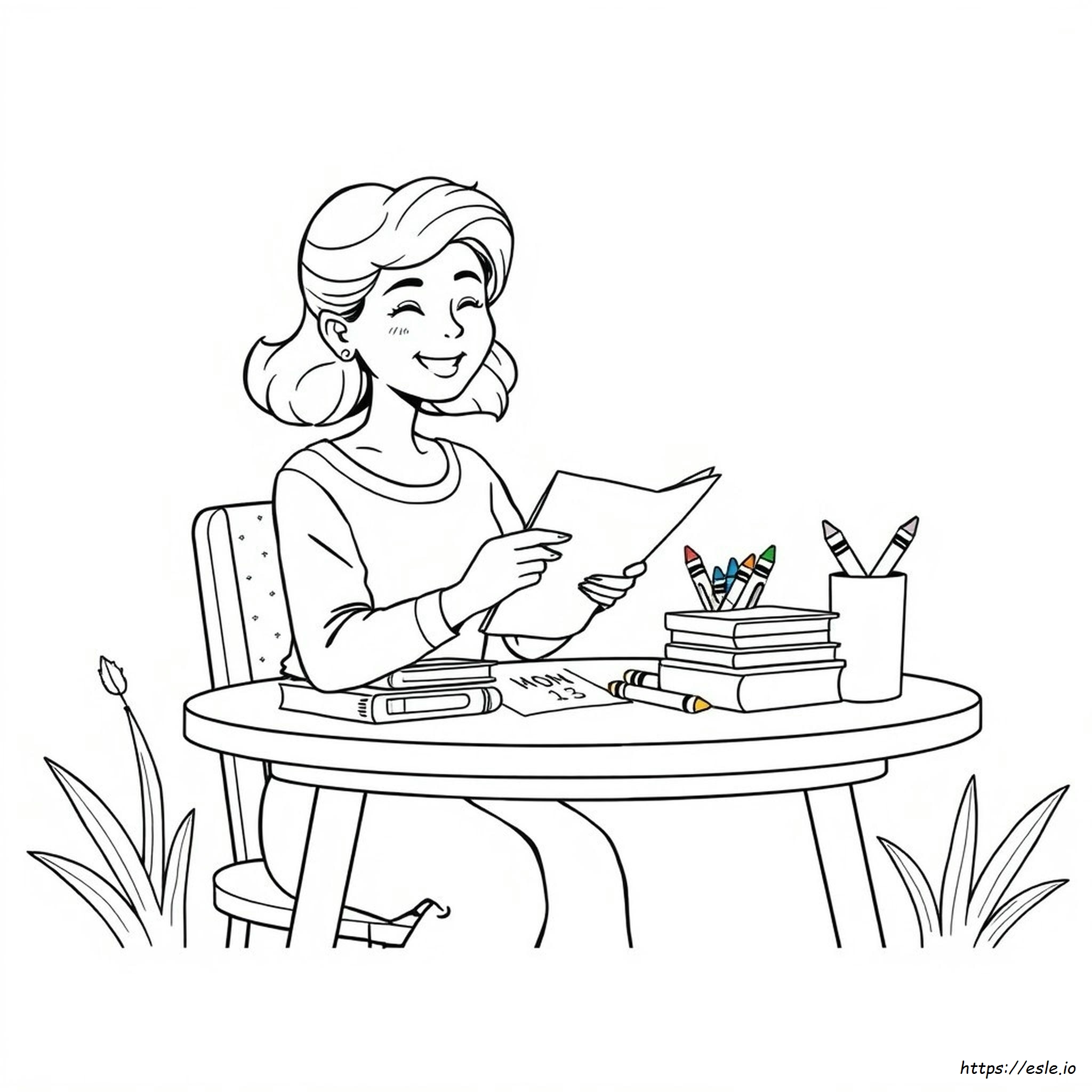 Mom Coloring Book - Free Printable Coloring Page
