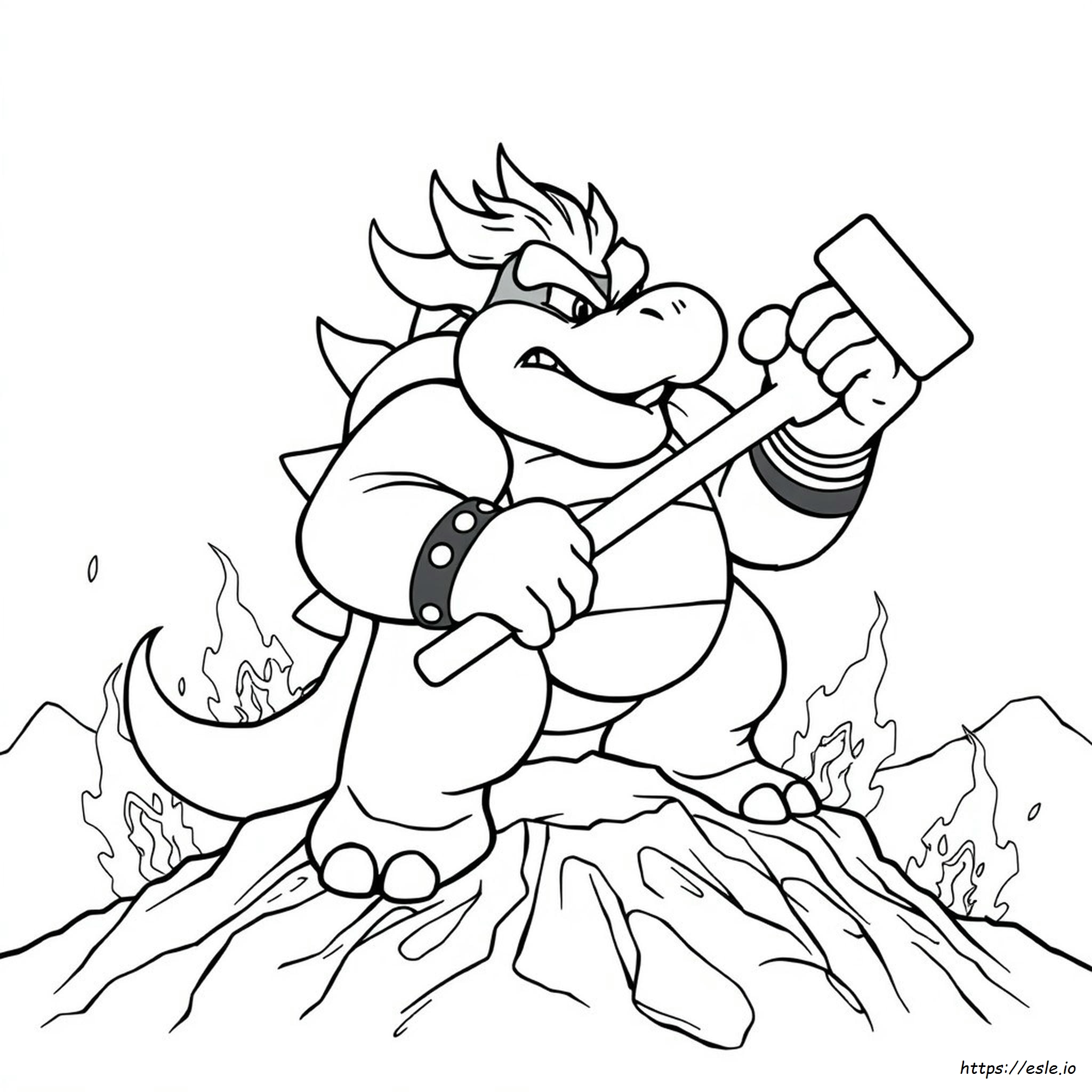 Big Bowser Coloring Pages - free printable