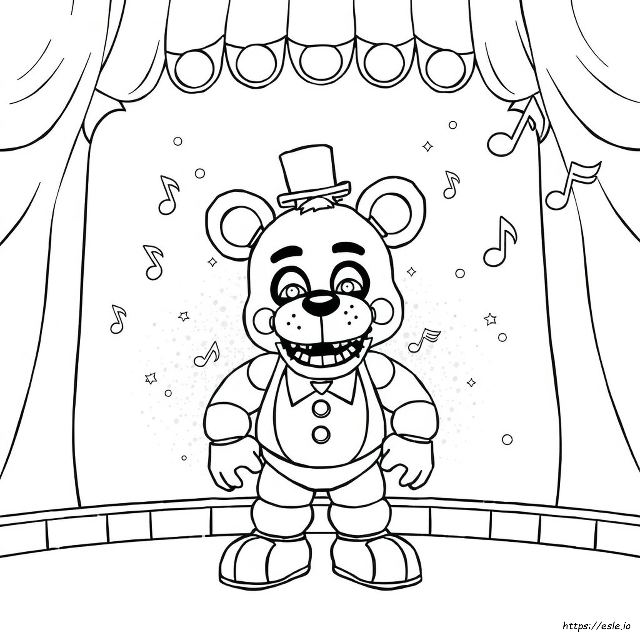 Fnaf Glamrock Freddy Coloring Pages