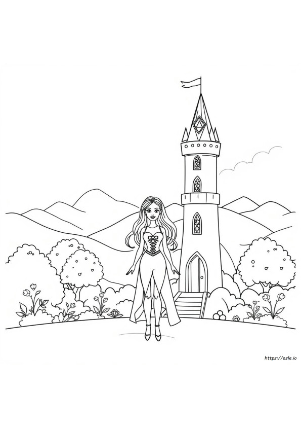 Barbie And The Diamond Castle Coloring Pages