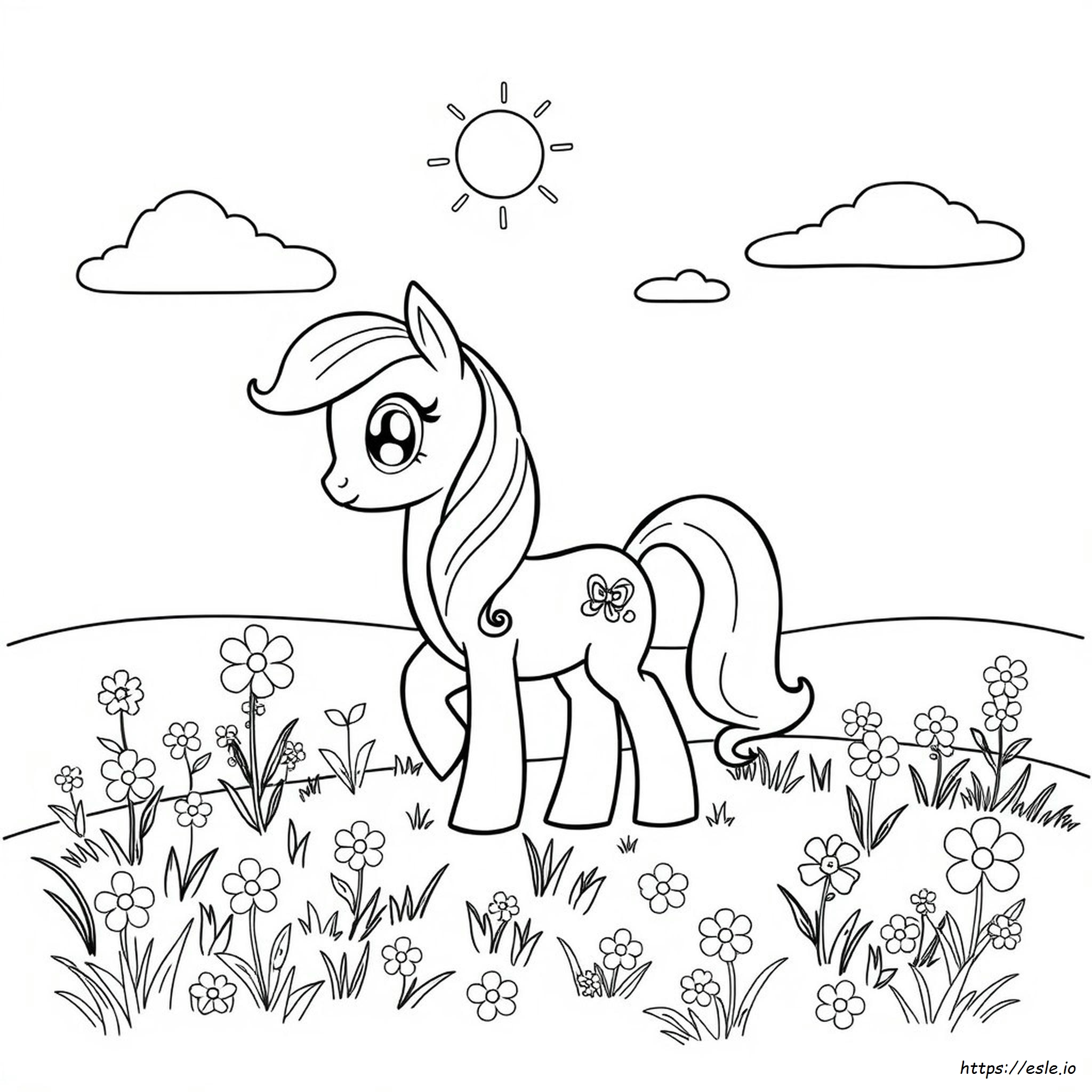 Gambar Mewarnai My Little Pony Lucu untuk Dicetak Gratis