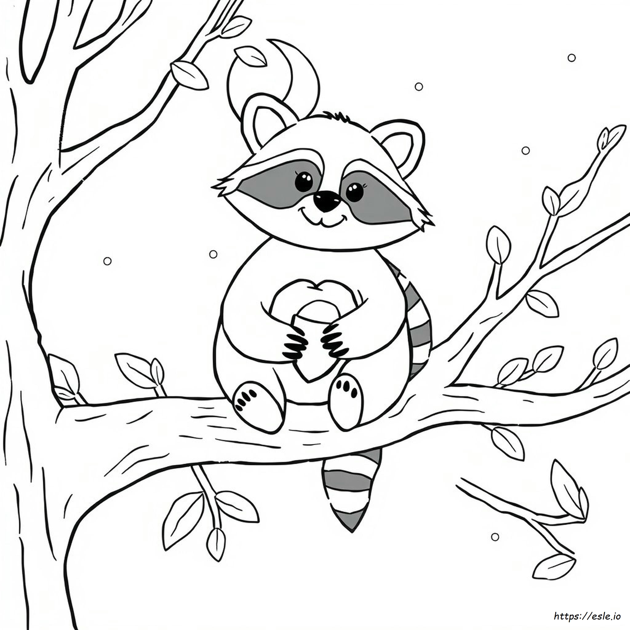 Coloriage Ratons Laveurs à imprimer gratuit