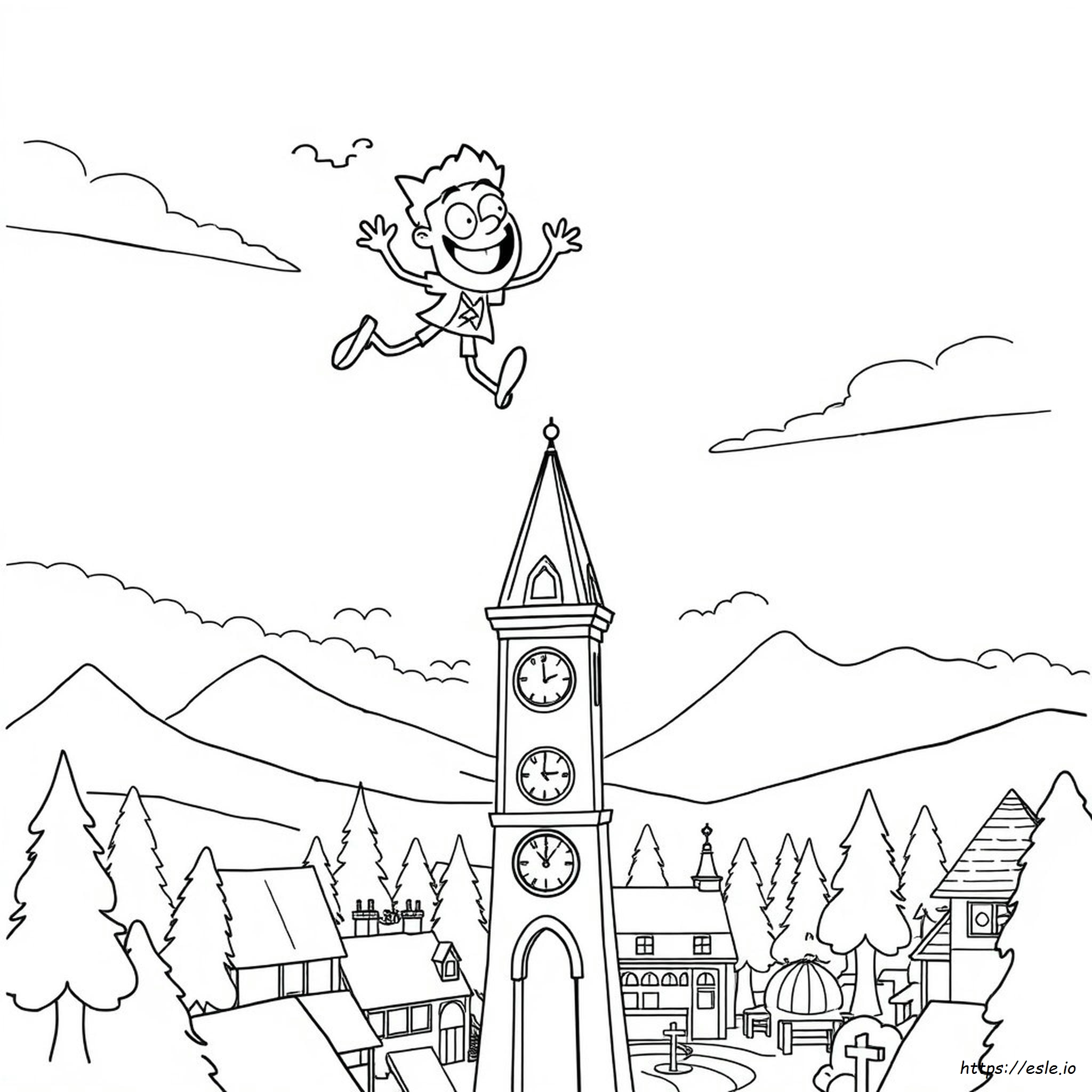 Bill Cipher Gravity Falls Coloring Pages