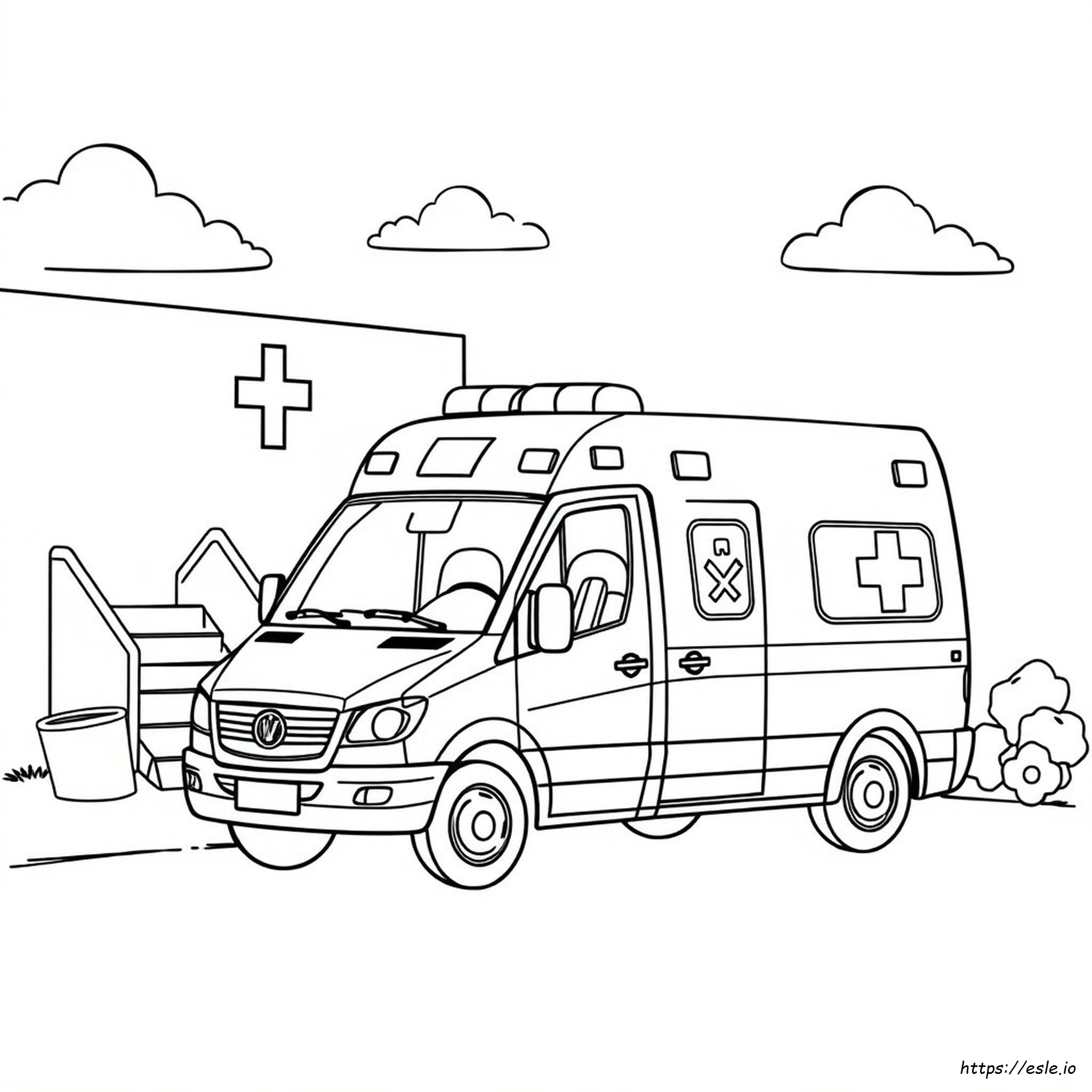 Ambulance Coloring Pages Pdf