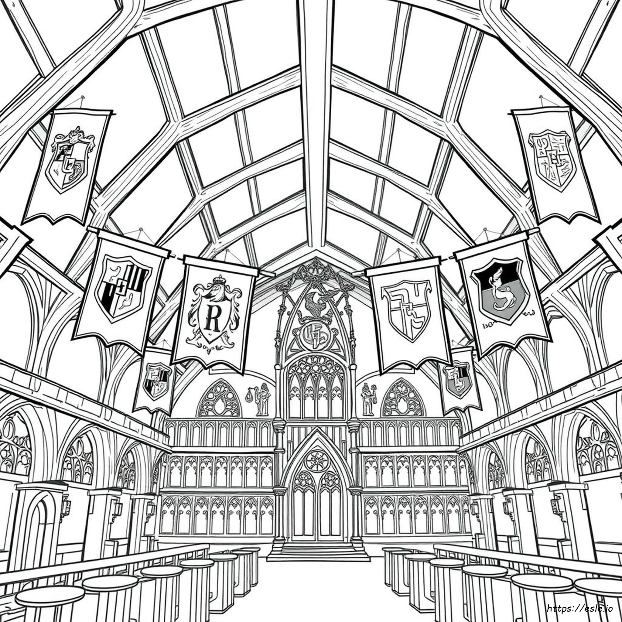 Hogwarts House Crests Coloring Pages